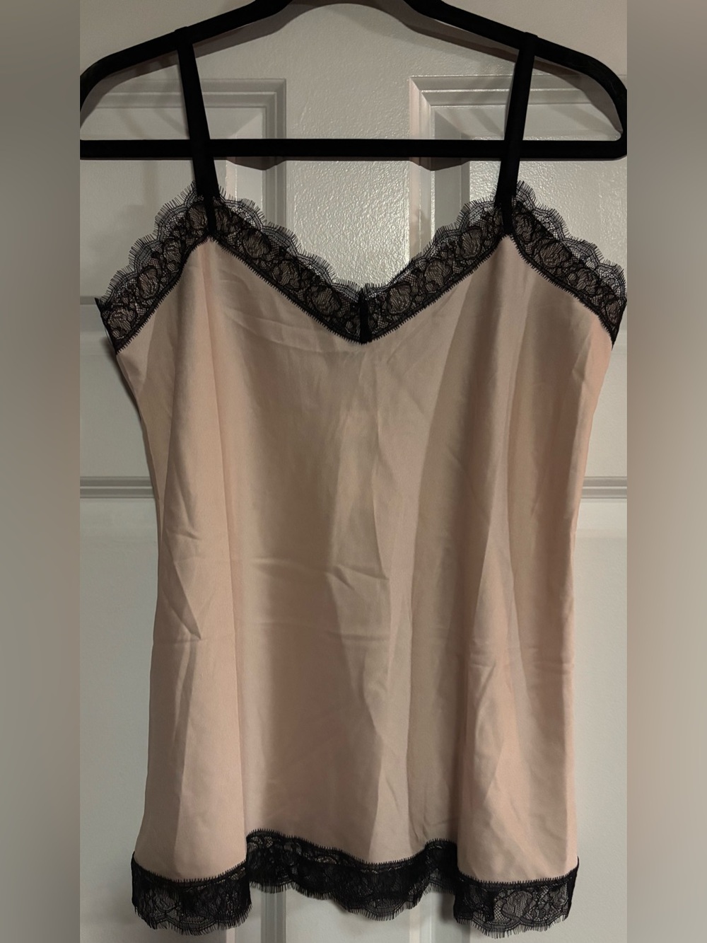 Ann Taylor Lace Trim Tank Top, size Small